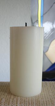 Heruntergebrannte Kerze