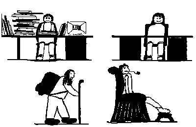 Volltischler - Leertischler - voller Rucksack - bequemer Sessel